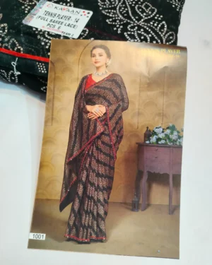 new chunri print saree