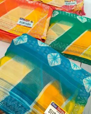 jaipuri swaroski work saree